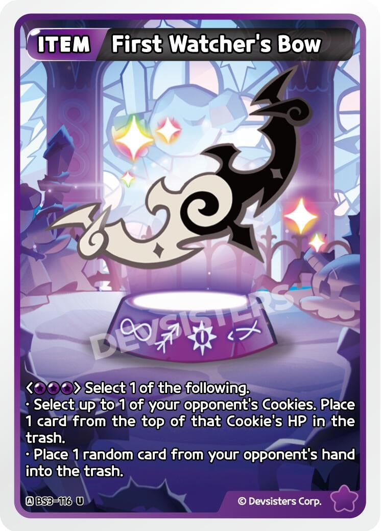 Image for First Watcher's Bow (BS3-116) (BS3-BS4) - CookieRun: Braverse TCG