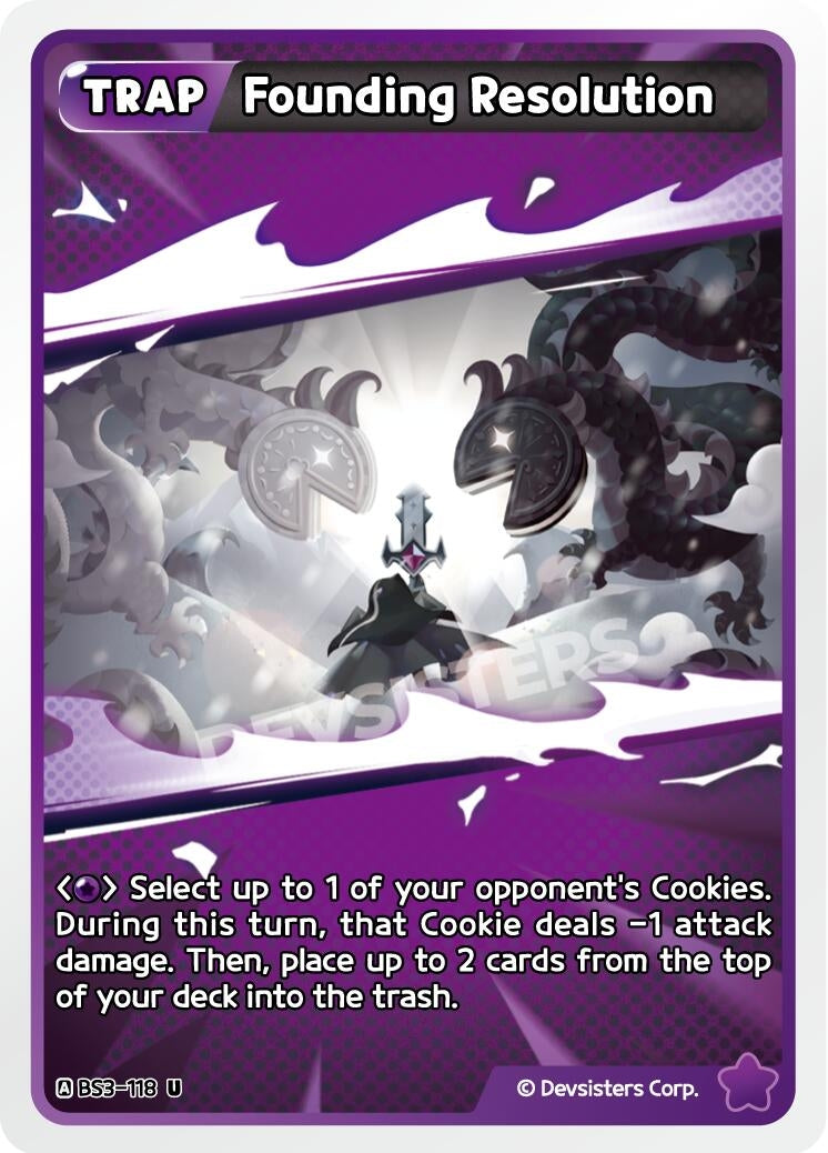 Image for Founding Resolution (BS3-118) (BS3-BS4) - CookieRun: Braverse TCG
