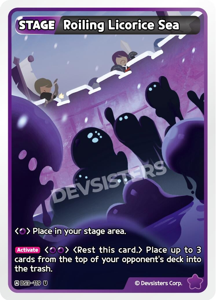 Image for Roiling Licorice Sea (BS3-119) (BS3-BS4) - CookieRun: Braverse TCG