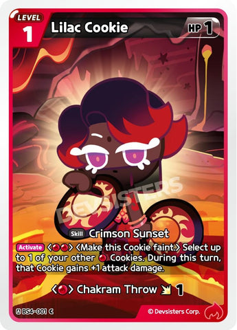 Image for Lilac Cookie (BS4-001) (BS3-BS4) - CookieRun: Braverse TCG