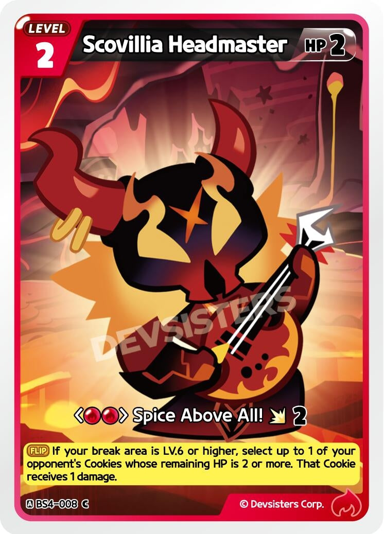 Image for Scovillia Headmaster (BS4-008) (BS3-BS4) - CookieRun: Braverse TCG