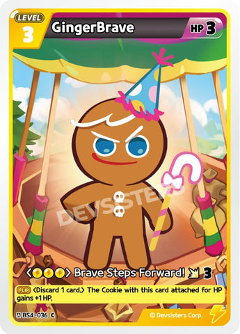 Image for GingerBrave (036) (BS4-036) (BS3-BS4) - CookieRun: Braverse TCG