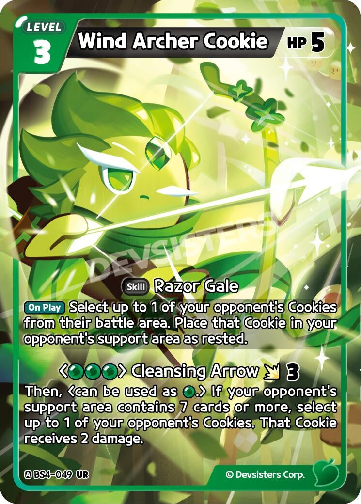 Image for Wind Archer Cookie (BS4-049) (BS3-BS4) - CookieRun: Braverse TCG