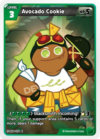 Image for Avocado Cookie (054) (BS4-054) (BS3-BS4) - CookieRun: Braverse TCG