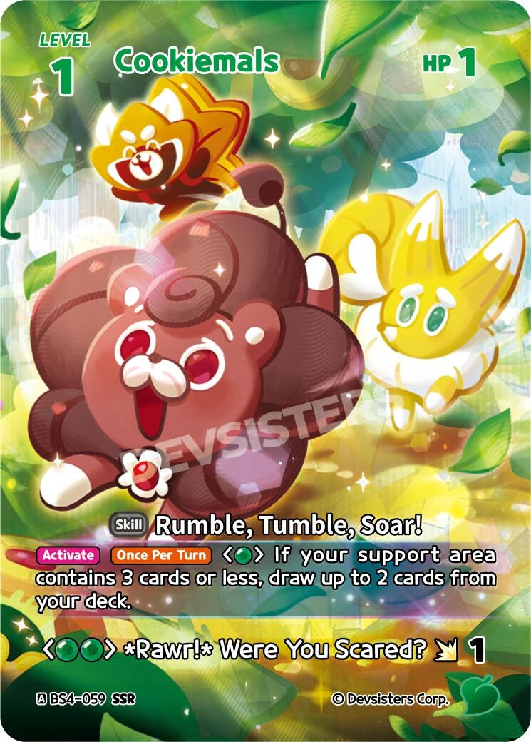 Image for Cookiemals (SSR) (BS4-059) (BS3-BS4) - CookieRun: Braverse TCG