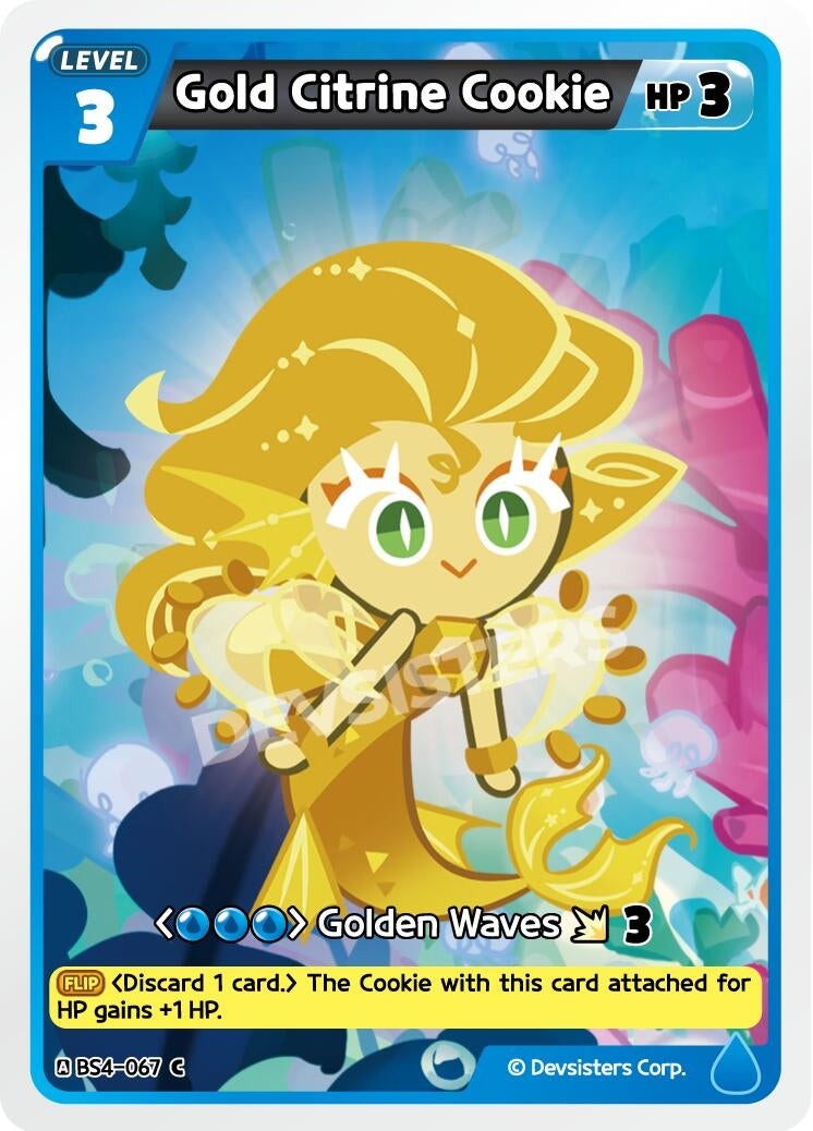 Image for Gold Citrine Cookie (BS4-067) (BS3-BS4) - CookieRun: Braverse TCG