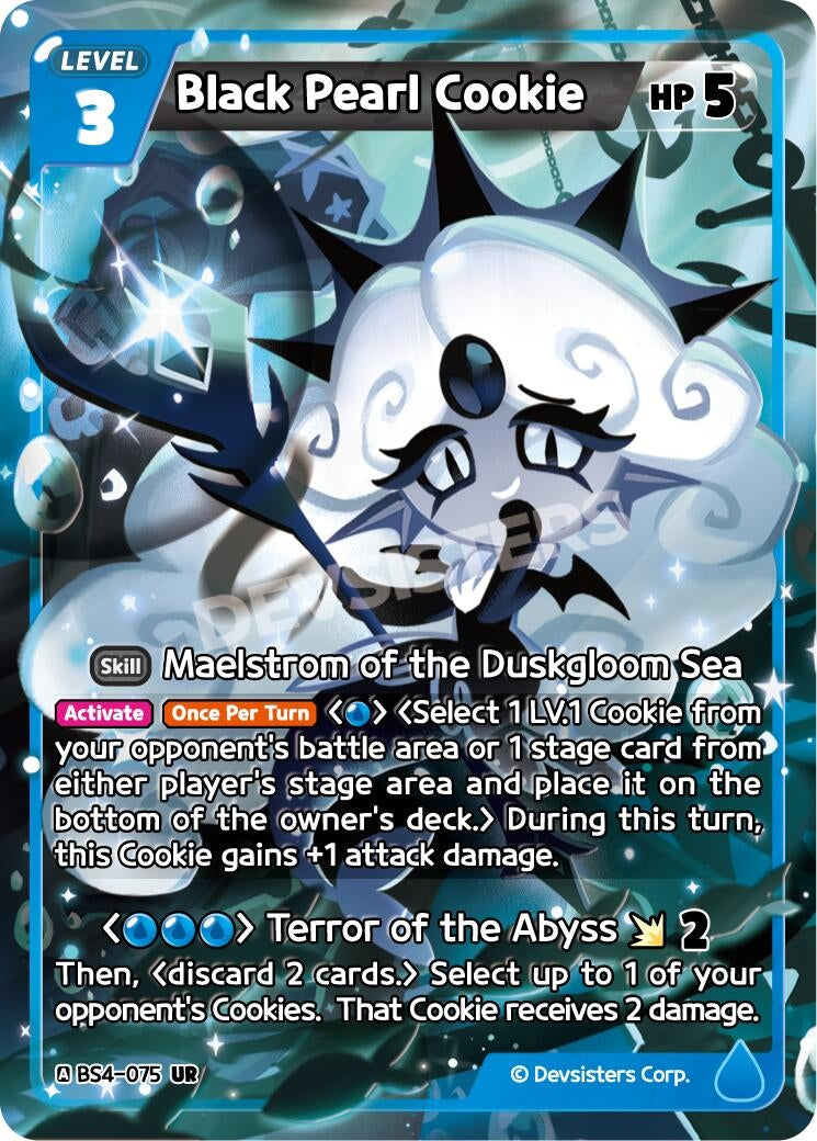 Image for Black Pearl Cookie (BS4-075) (BS3-BS4) - CookieRun: Braverse TCG
