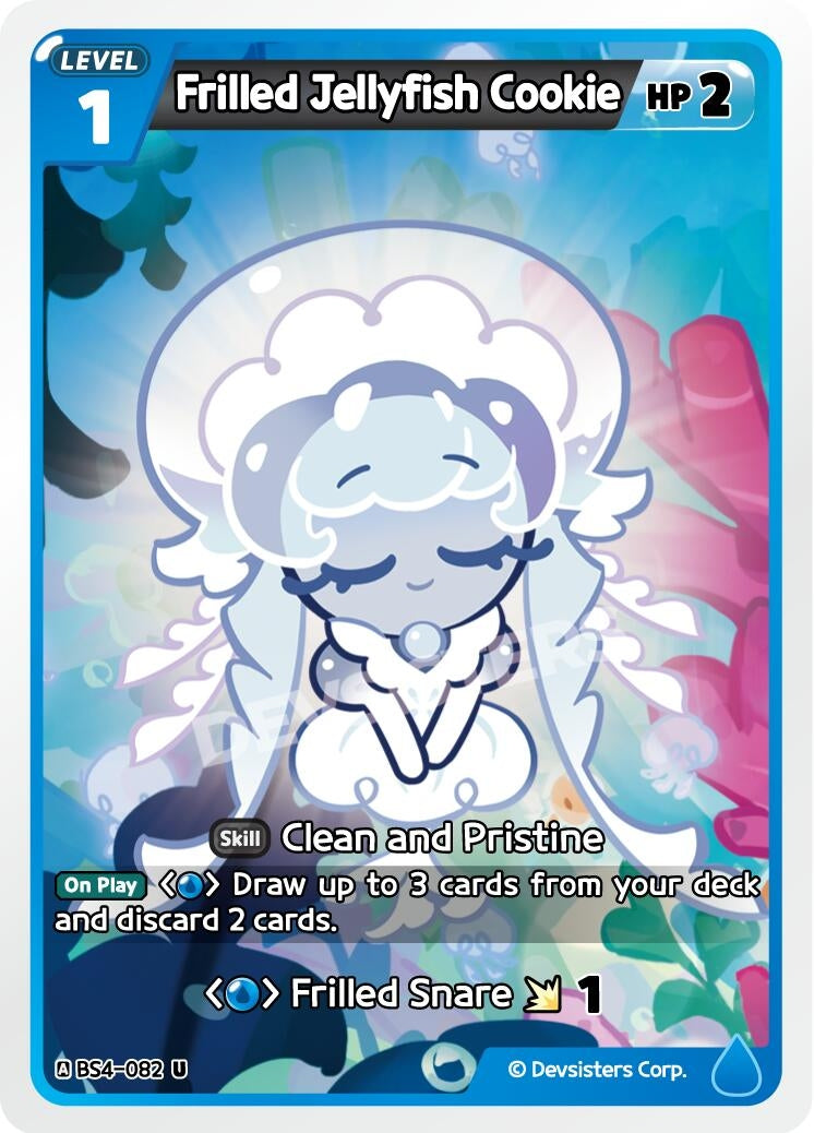 Image for Frilled Jellyfish Cookie (BS4-082) (BS3-BS4) - CookieRun: Braverse TCG