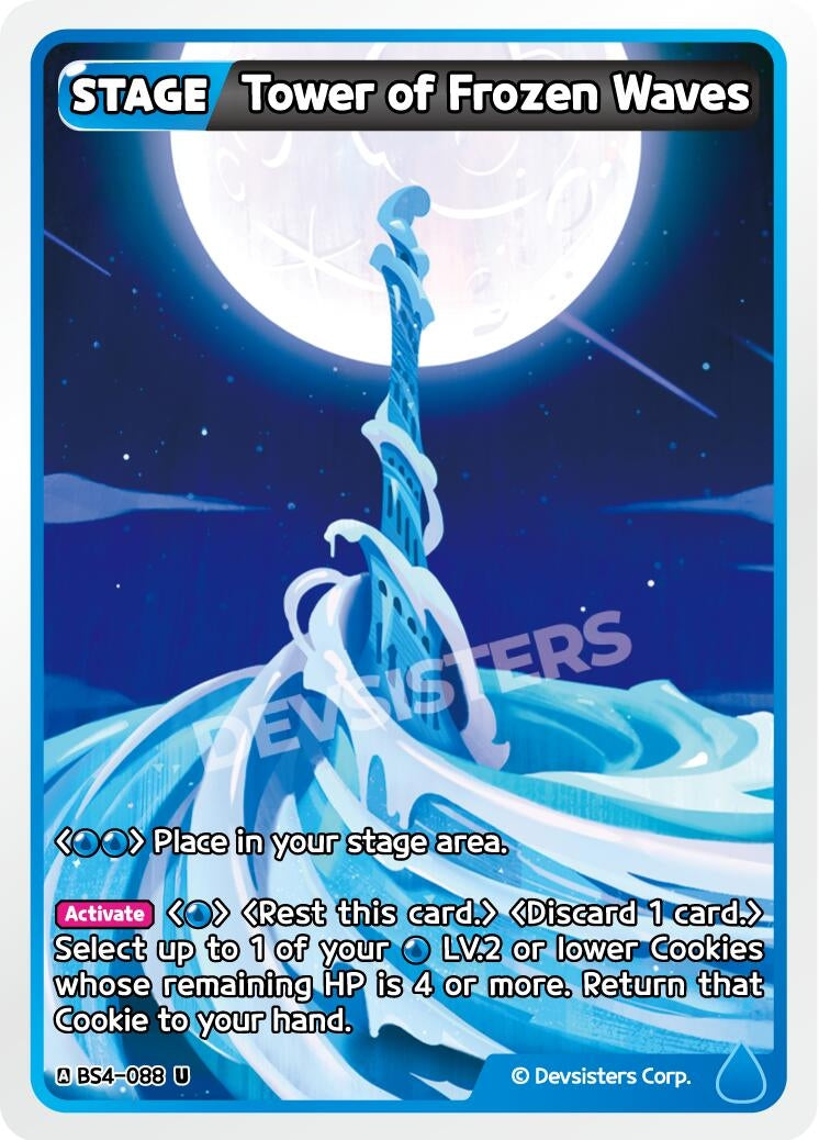 Image for Tower of Frozen Waves (BS4-088) (BS3-BS4) - CookieRun: Braverse TCG
