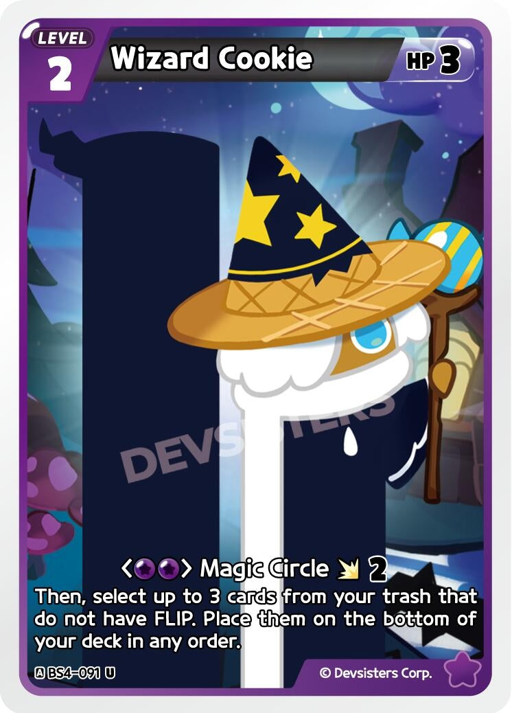 Image for Wizard Cookie (091) (BS4-091) (BS3-BS4) - CookieRun: Braverse TCG