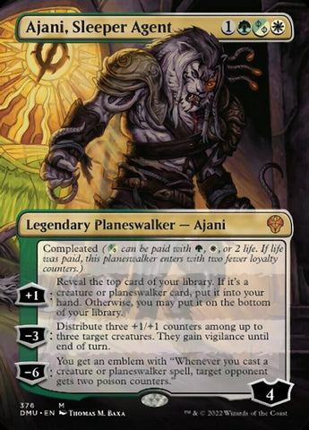 Ajani, agente durmiente (sin bordes) (376) [Dominaria Unida]