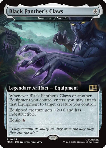 Garras de Black Panther (Arte extendido) [Marvel Super Heroes Commander]