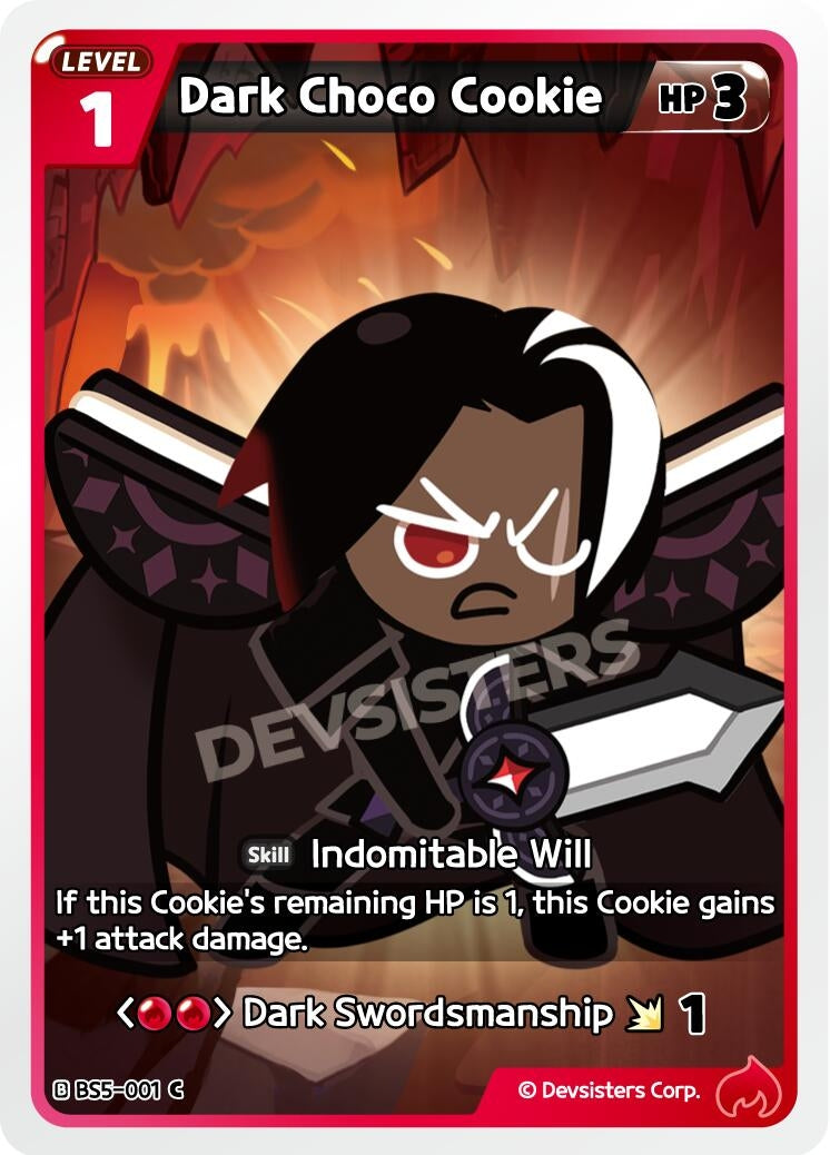 Image for Dark Choco Cookie (001) (BS5-001) (BS5-BS7) - CookieRun: Braverse TCG