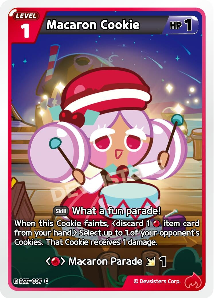 Image for Macaron Cookie (BS5-007) (BS5-BS7) - CookieRun: Braverse TCG