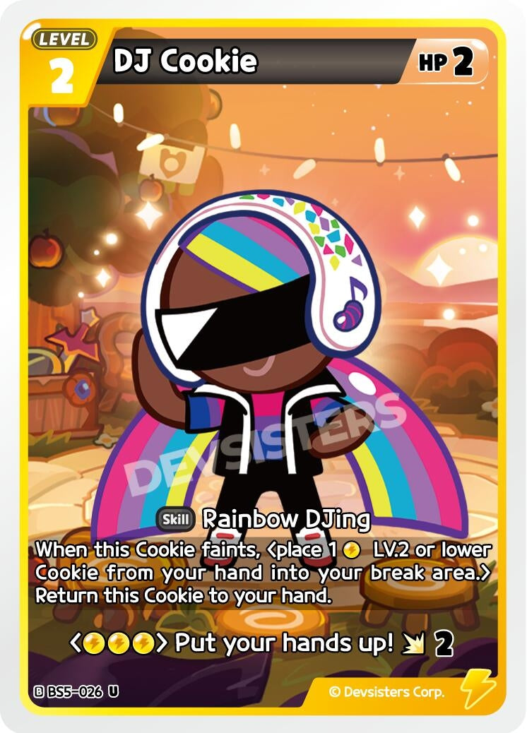 Image for DJ Cookie (BS5-026) (BS5-BS7) - CookieRun: Braverse TCG