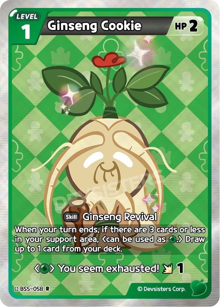 Image for Ginseng Cookie (BS5-058) (BS5-BS7) - CookieRun: Braverse TCG
