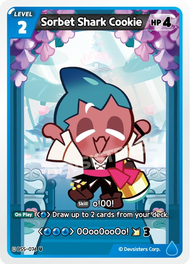 Image for Sorbet Shark Cookie (BS5-074) (BS5-BS7) - CookieRun: Braverse TCG