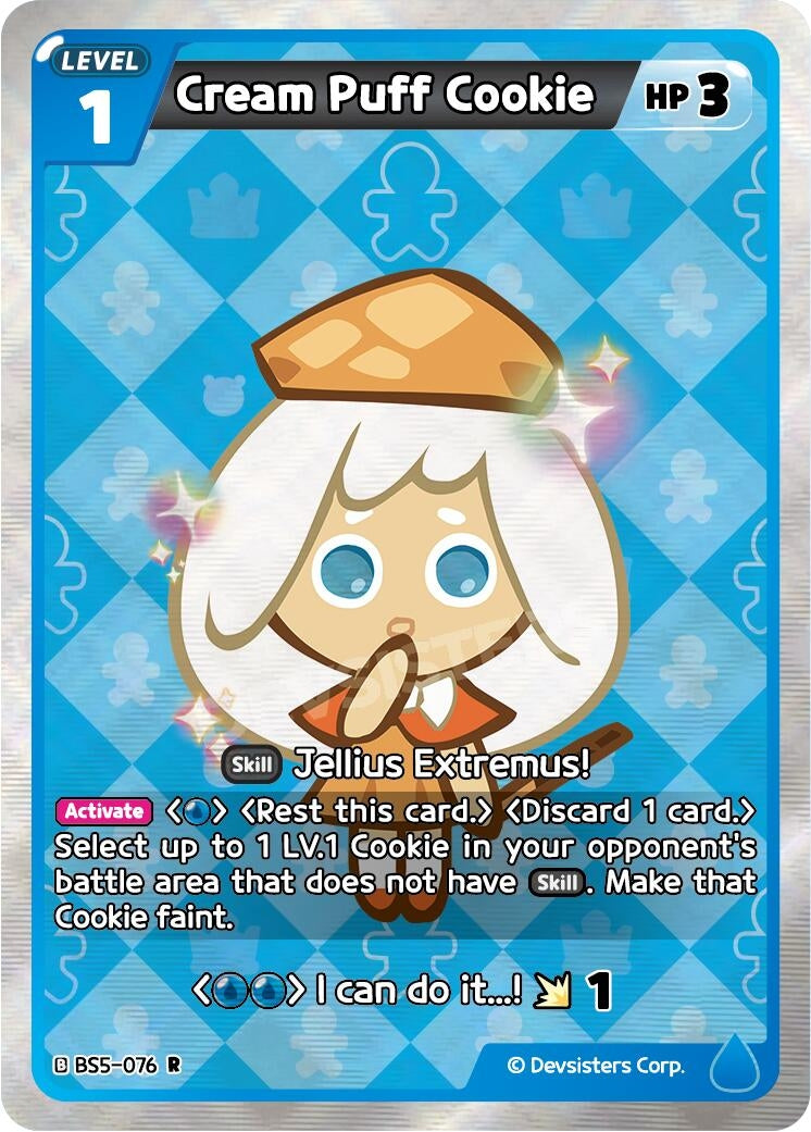 Image for Cream Puff Cookie (076) (BS5-076) (BS5-BS7) - CookieRun: Braverse TCG