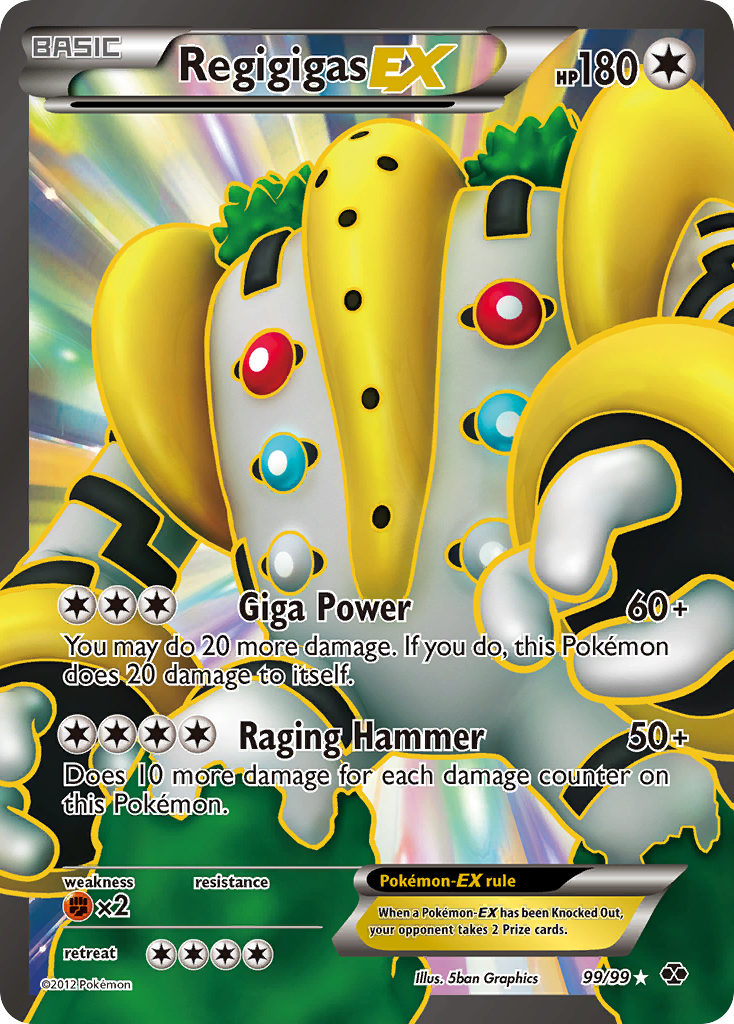 Regigigas EX (99/99) [Noir & Blanc : Destinées Futures]