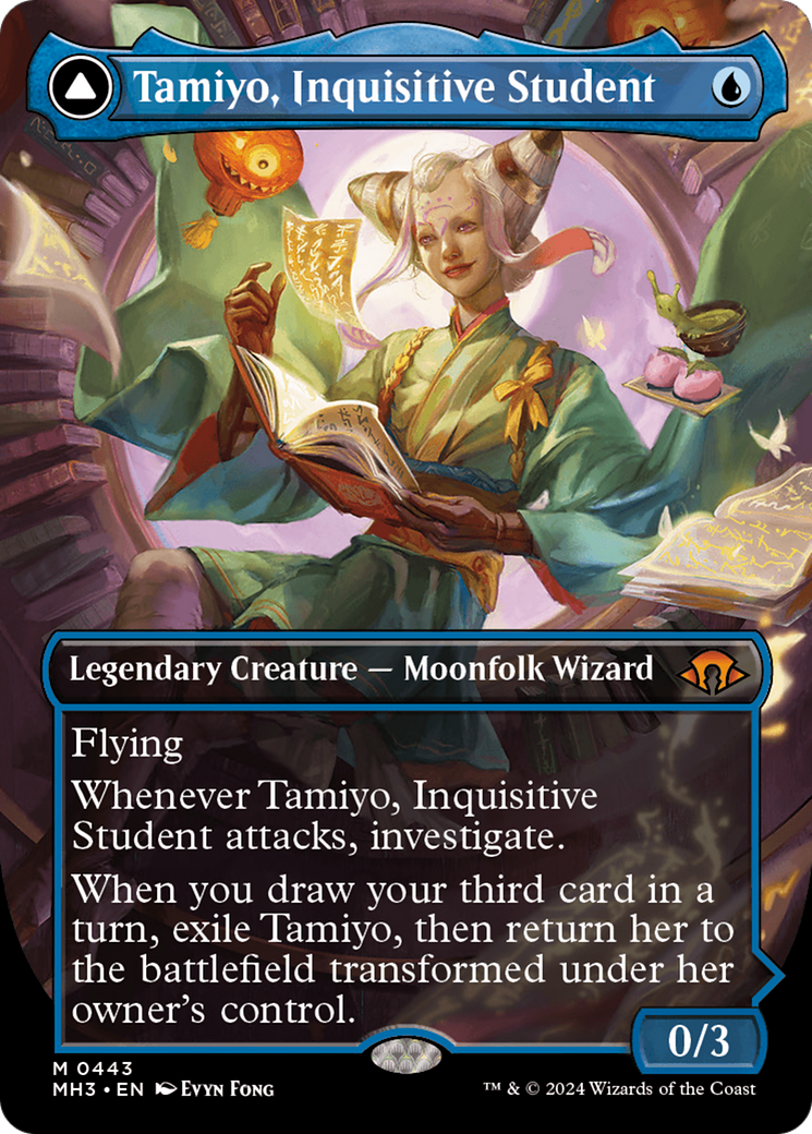Tamiyo, étudiante curieuse // Tamiyo, érudite aguerrie (Sans bordure) [Modern Horizons 3]