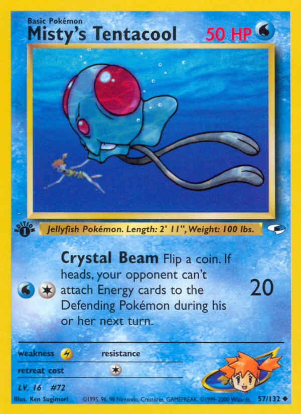 Tentacool de Misty (57/132) [Héroes de Gimnasio 1ª edición]