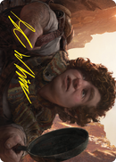 Sam, Loyal Servant Carte artistique (Signature estampillée or) [Le Seigneur des Anneaux : Contes de la Terre du Milieu Série artistique]