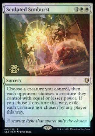 Soleil sculpté [Commander Legends: Battle for Baldur's Gate Prerelease Promos]