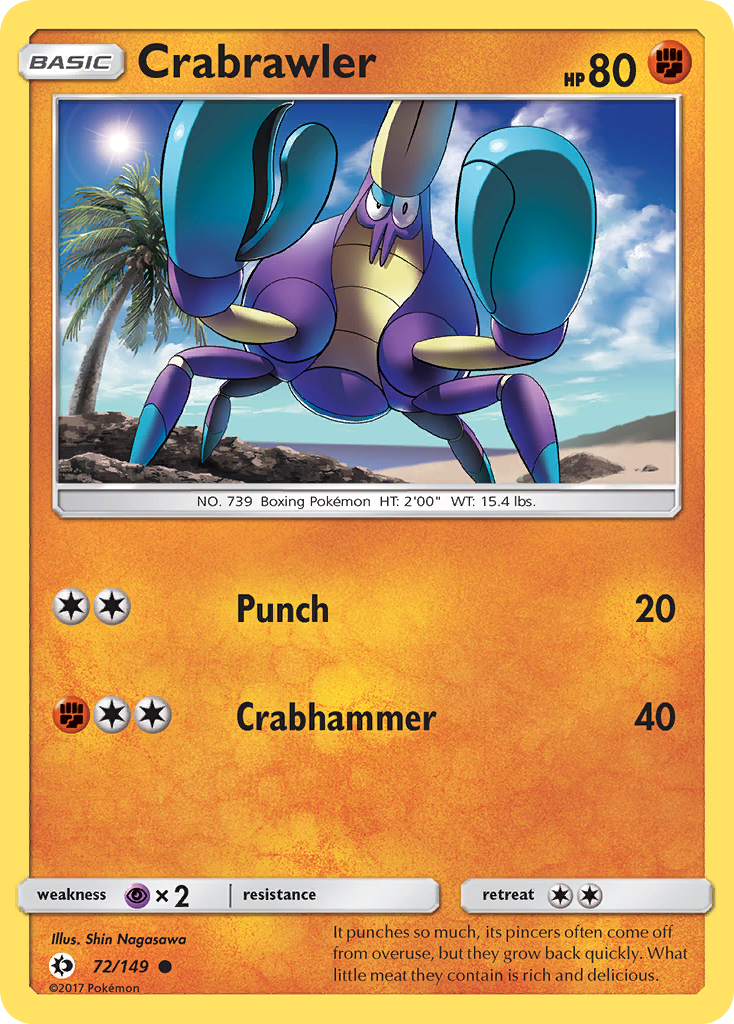Crabagarre (72/149) [Soleil et Lune : Set de Base]