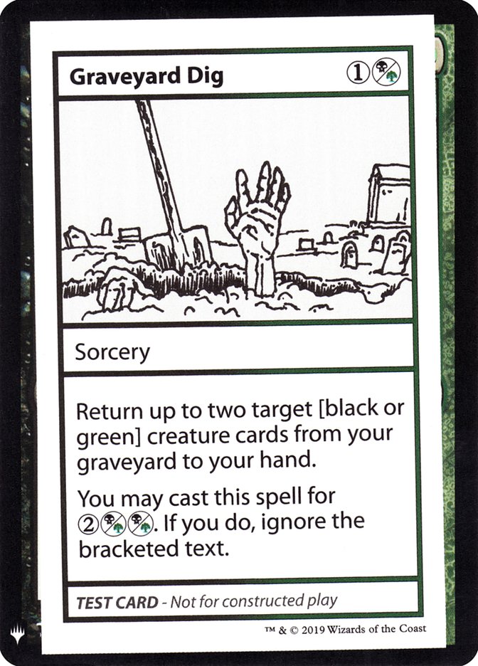 Creuser une tombe [Cartes de test du Booster Mystère]