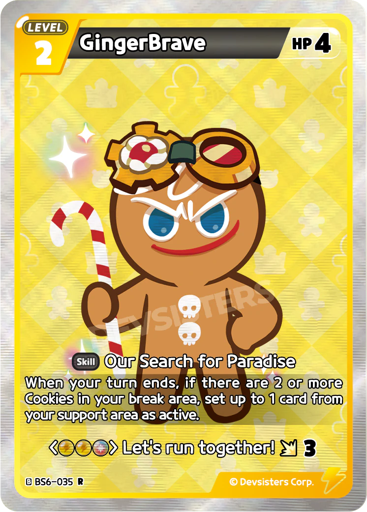 Image for GingerBrave (BS6-035) (BS6) - CookieRun: Braverse TCG