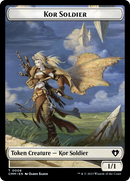 Soldat Kor // Jeton de Soldat Kor recto-verso [Jetons Commander Masters]