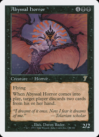 Horreur abyssale [Septième édition]
