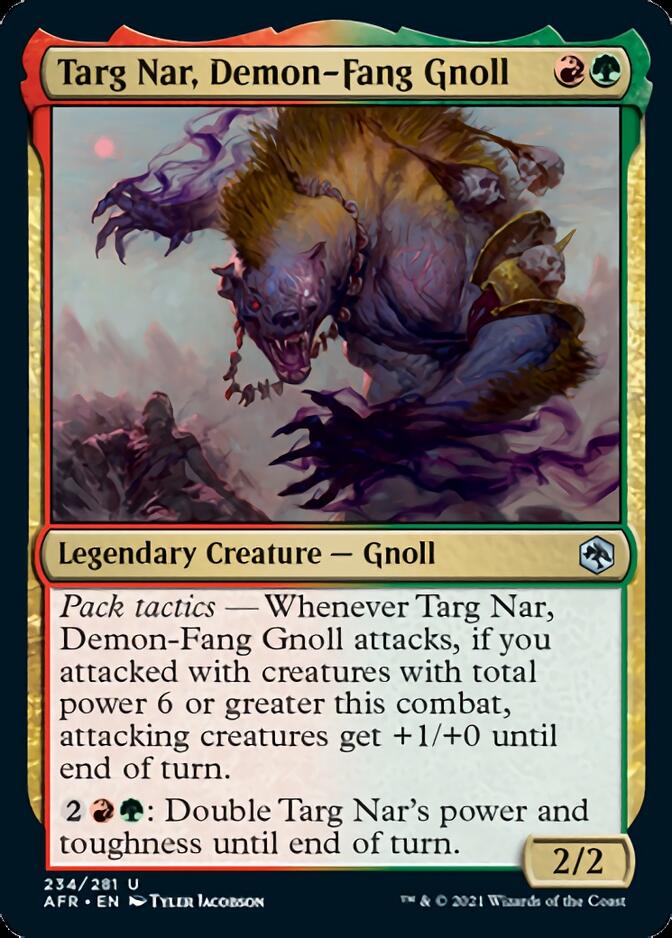 Targ Nar, gnoll aux crocs de démon [Donjons & Dragons : Aventures dans les Royaumes Oubliés]