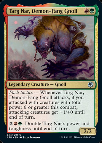 Targ Nar, gnoll aux crocs de démon [Donjons & Dragons : Aventures dans les Royaumes Oubliés]