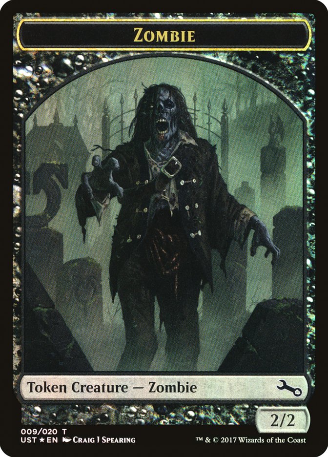 Zombie // Jeton double-face Zombie [Jetons instables]