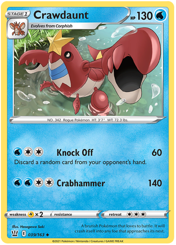 Crawdaunt (039/163) [Espada y Escudo-Estilos de Combate]
