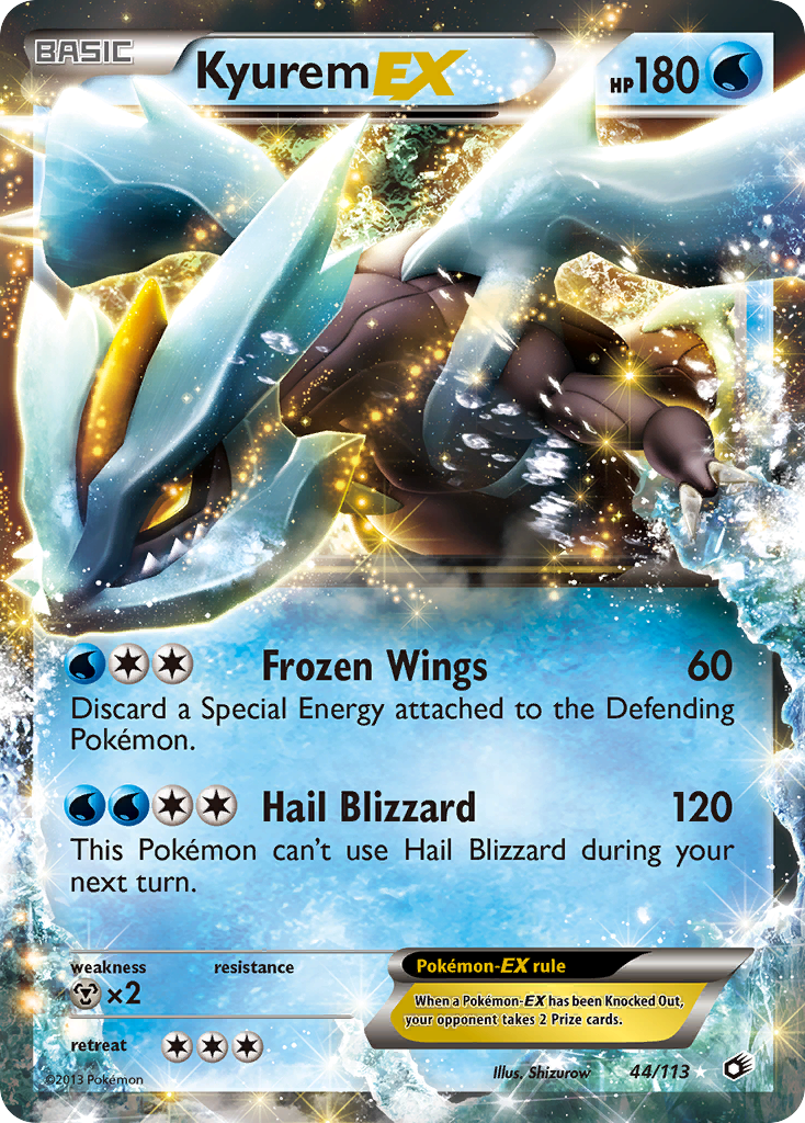 Kyurem EX (44/113) [Negro y Blanco: Tesoros Legendarios]