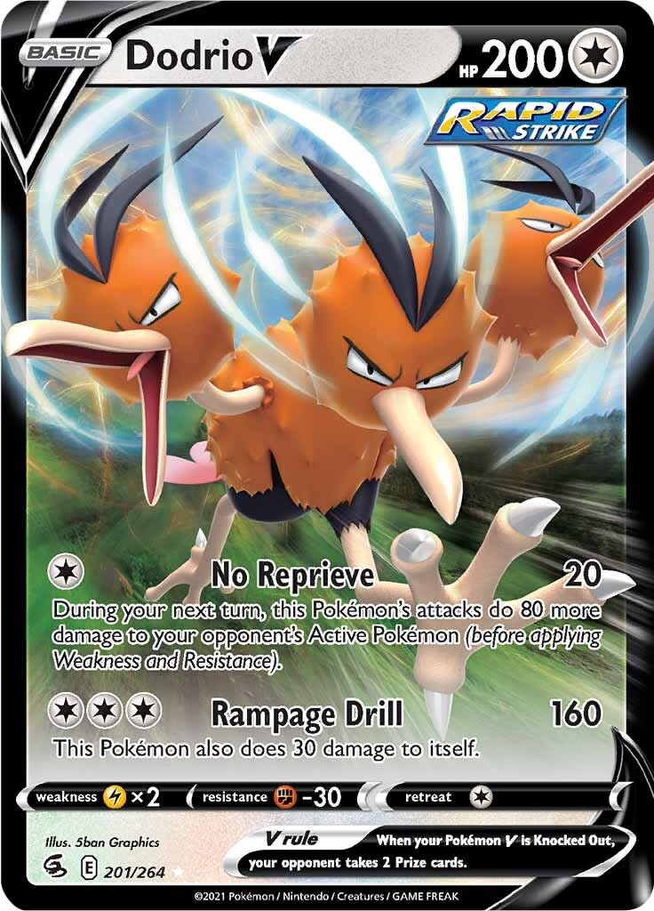 Dodrio V (201/264) [Espada y Escudo-Golpe Fusión]