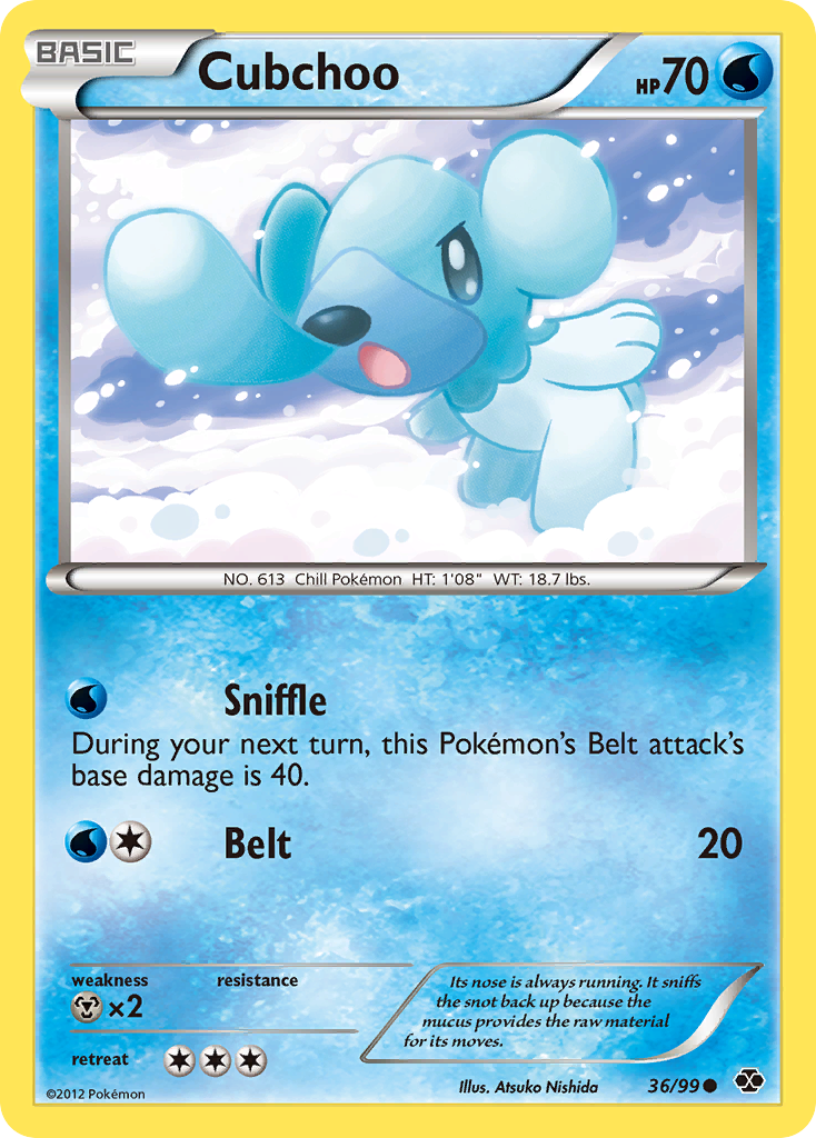Cubchoo (36/99) [Noir & Blanc : Destinées Futures]