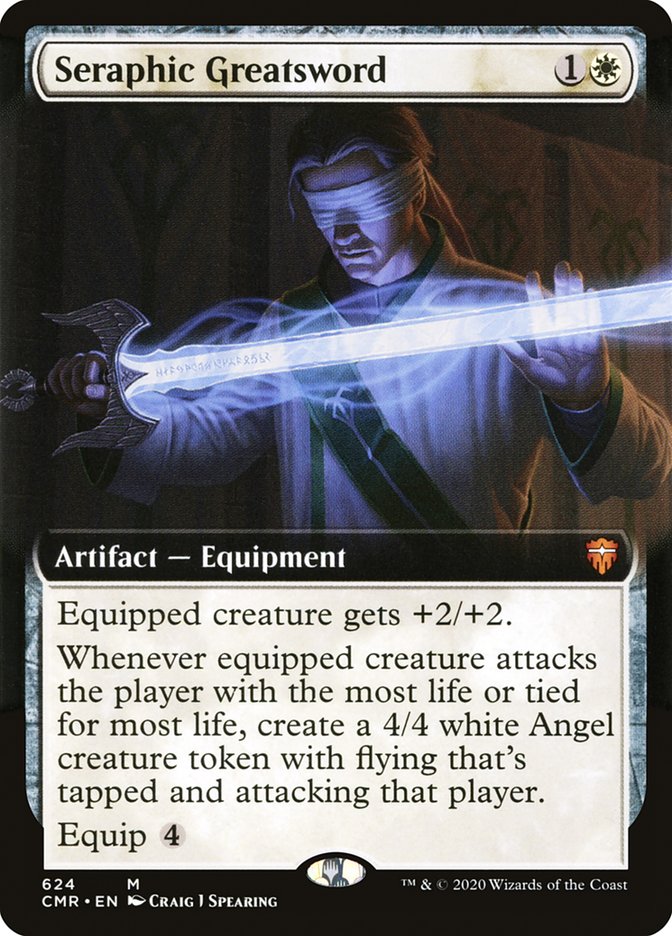 Gran Espada Seráfica (Arte Extendido) [Commander Legends]