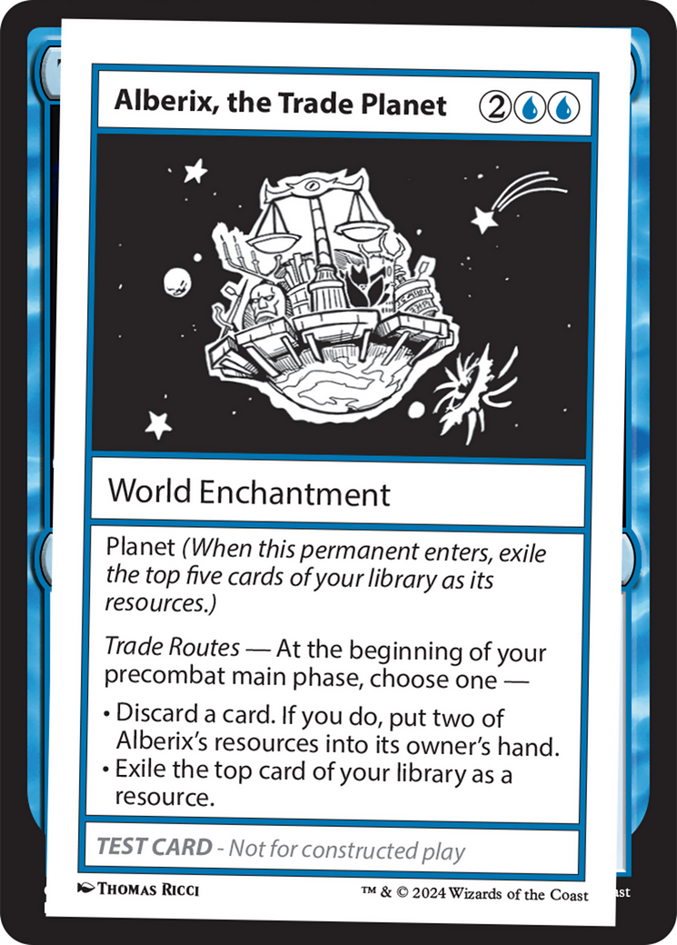Alberix, la planète du commerce [Cartes de test du booster mystère 2]