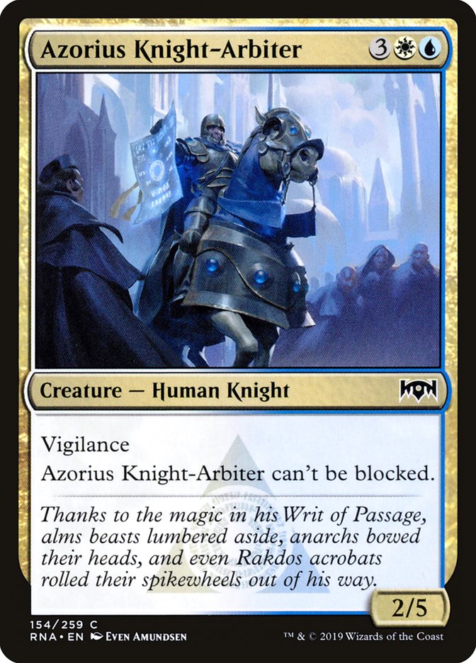 Arbitre chevalier d'Azorius [Allégeance de Ravnica]