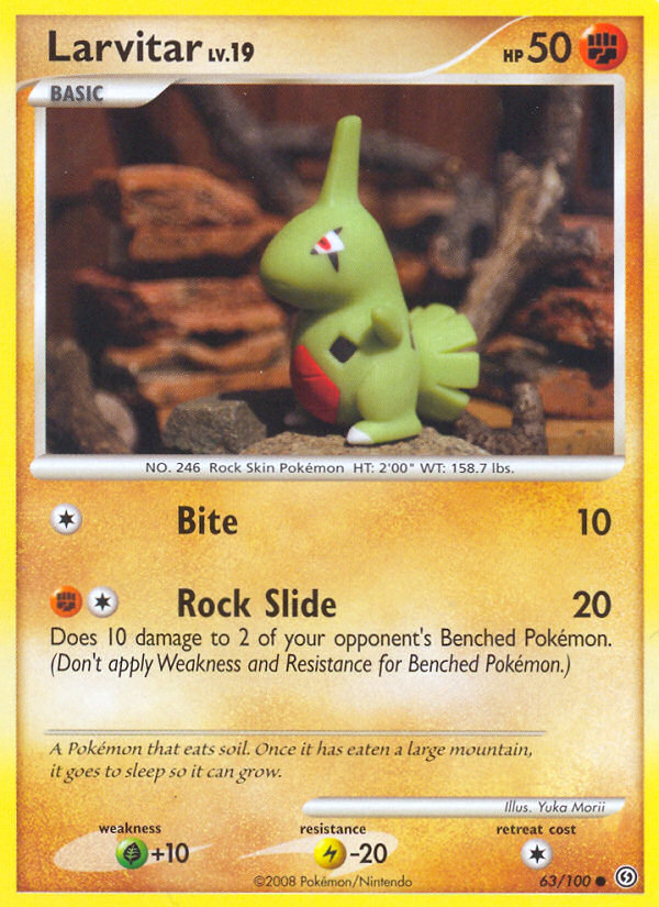 Larvitar (63/100) [Diamant & Perle: Tempête]