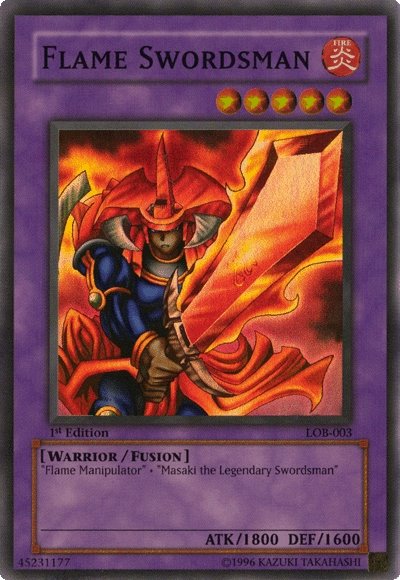 Chevalier Flammes [LOB-003] Super Rare