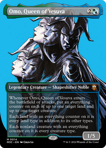 Omo, Reina de Vesuva (sin borde) [Modern Horizons 3 Commander]