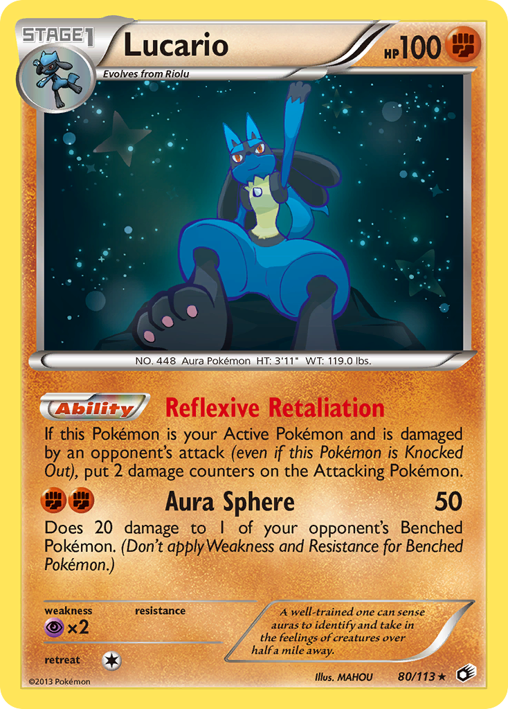 Lucario (80/113) [Negro y Blanco: Tesoros Legendarios]