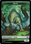 Tóken de dos caras Tóptero // Bestia [Tokens de Commander de Marcha de las Máquinas]