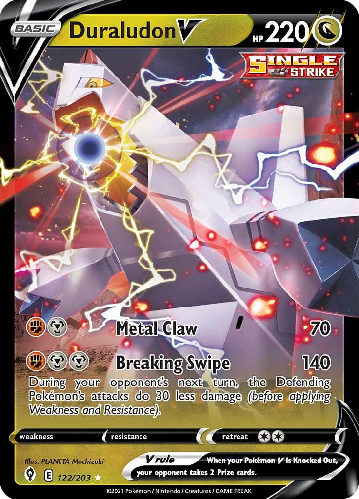 Duraludon V (122/203) [Épée et Bouclier : Ciel Évolutif]