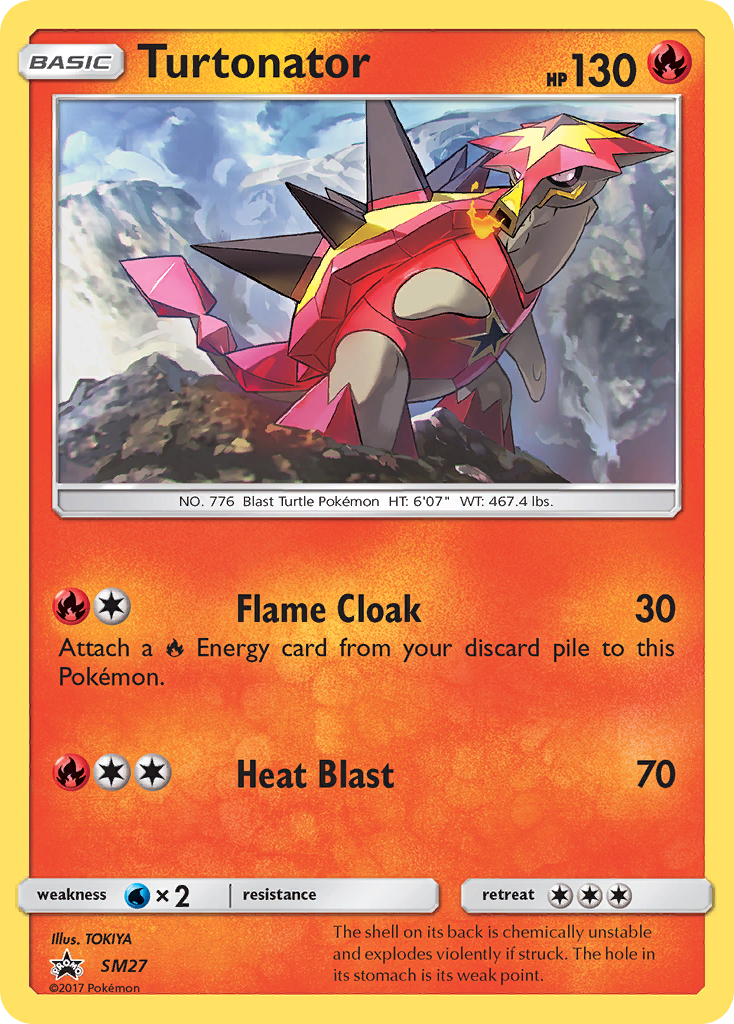 Turtonator (SL27) [Soleil et Lune : Cartes promo Black Star]