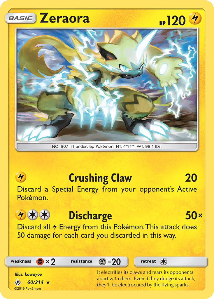 Zeraora (60/214) [Sol y Luna: Lazos Indestructibles]
